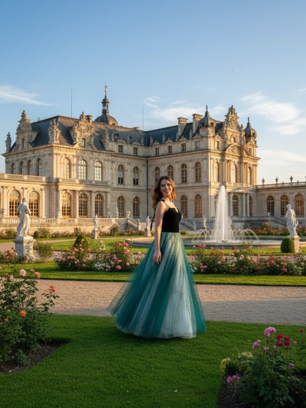 TS Couture velvet, green, beautiful and unique dress